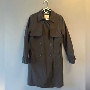 A New Day Black Double-Breasted Trench Coat